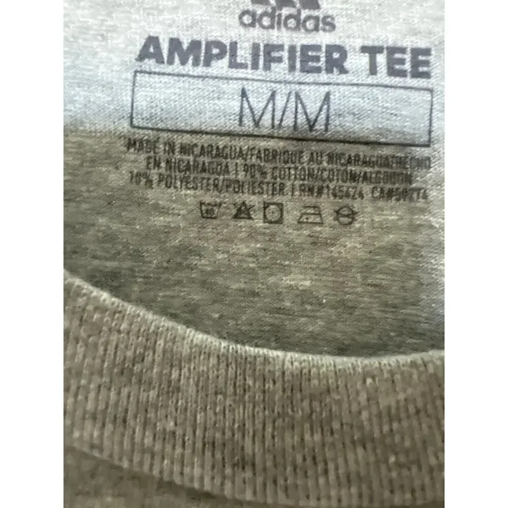 Adidas Men’s Gray with Black Logo Tshirt size M